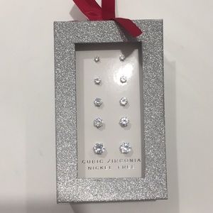5 CZ Nickel Free Studs- free with $50 purchase